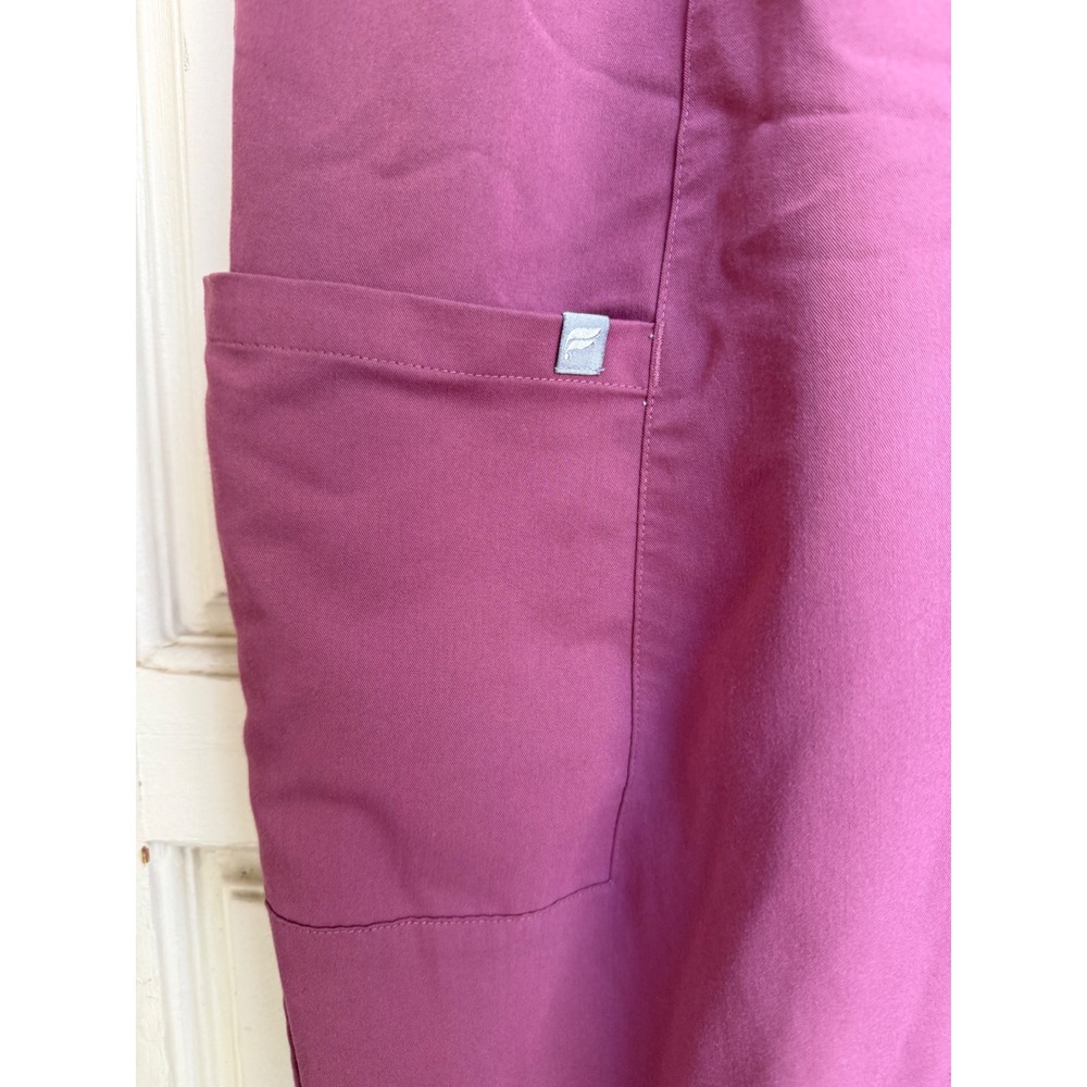 Fabletics Dark Mauve Pink Jogger Scrub Pants Womens Size Large Tall L/T - Picture 2 of 7